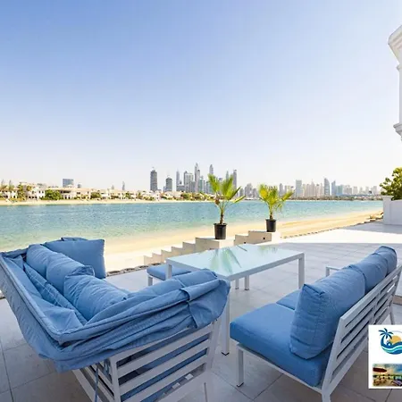 Beachfront Luxury Villa 5 Bedroom And 1 Maids Room, Private Pool And Direct Beach Access, Villa Palm Jumeirah Dubai Exterior foto